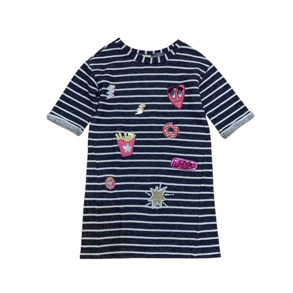 Gymboree Black and White Striped Dress‎